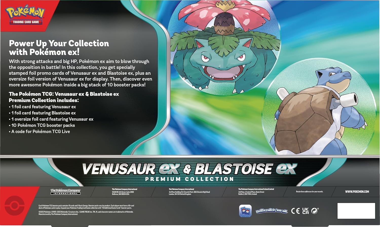 Venusaur ex & Blastoise ex Premium Collection